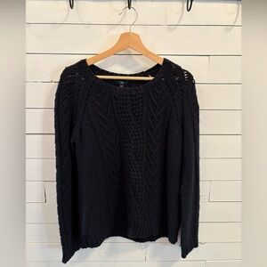 GAP Navy Blue Cable Knit Sweater